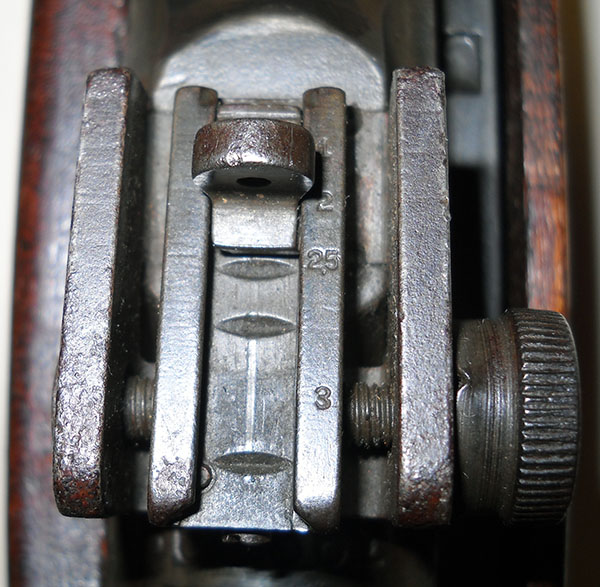 detail, M1 carbine rear sight